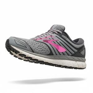 Brooks Ariel 18 Women’s Running Shoes Gray Pink 9.5 Wide D Stability Support